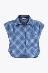 Eje Blue Squares Blouse