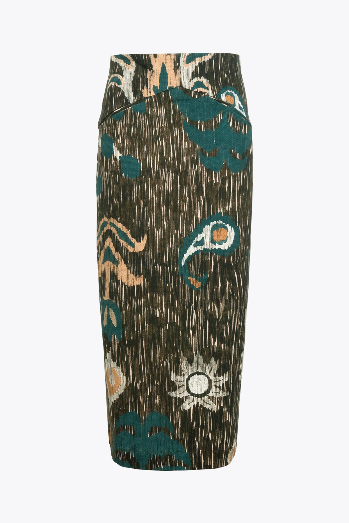 Anidar Jungle Brown Print Skirt