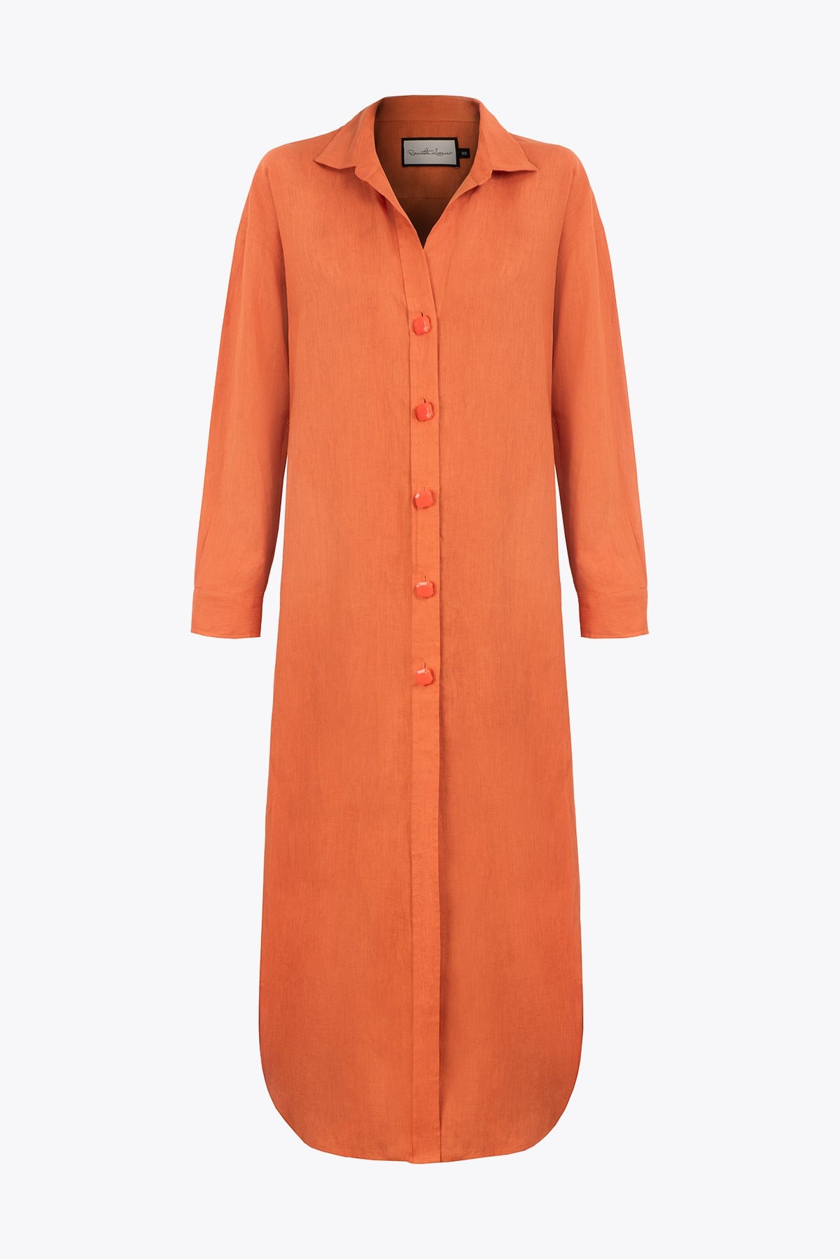 Deriva Solar Orange Dress