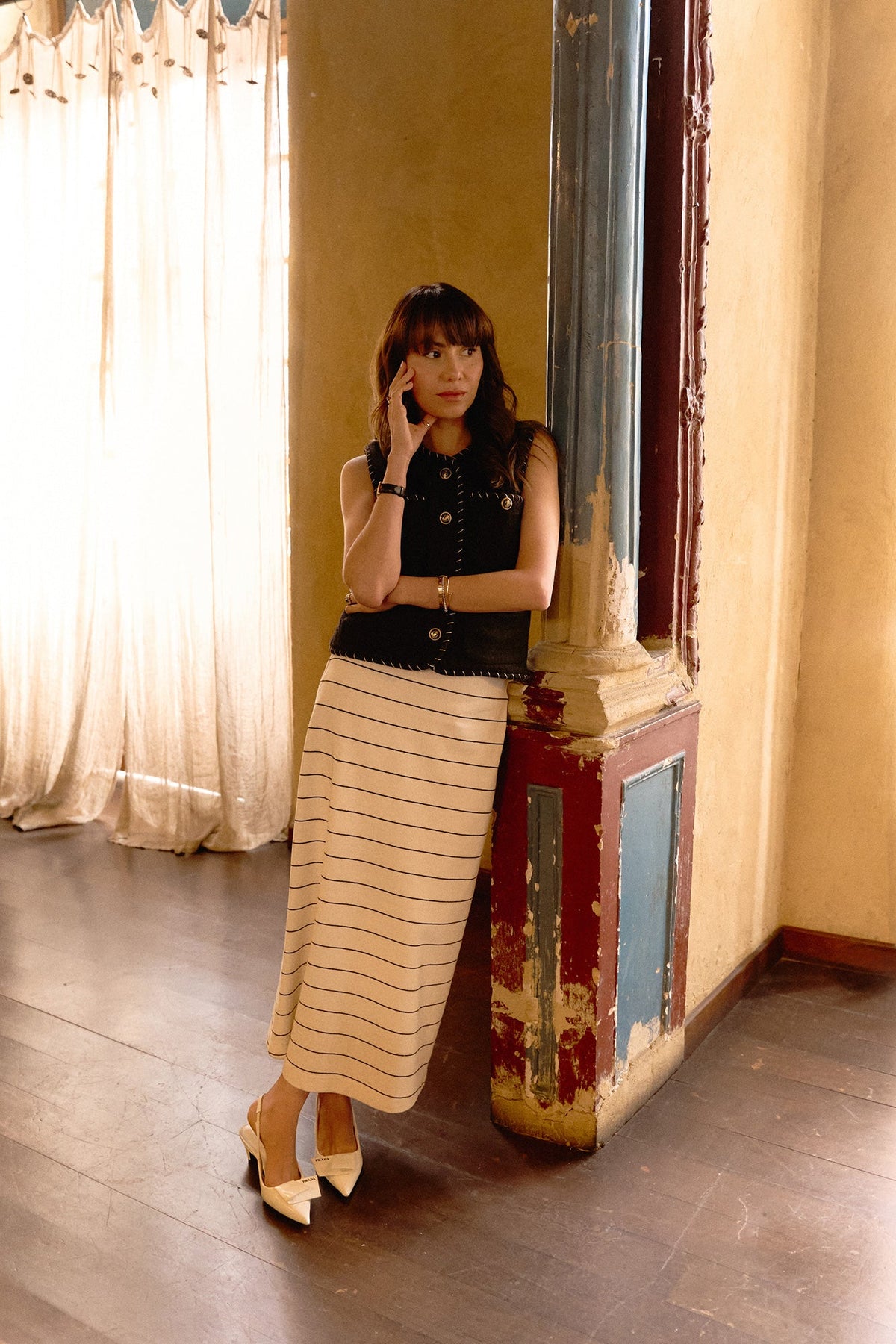 Claudine Black Vest