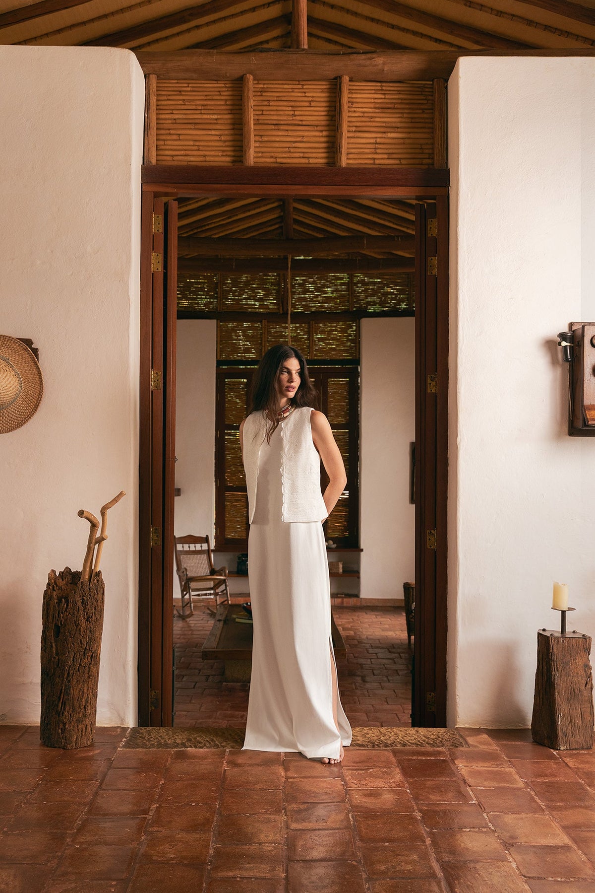 Ciane Ivory Vest
