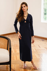 Amara Dress Deep Blue