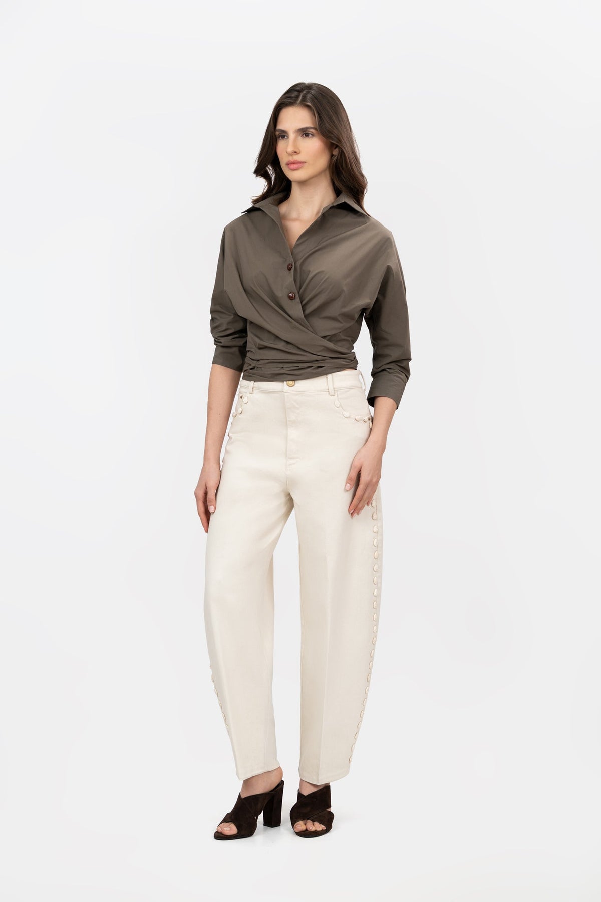 Veta Taupe Shirt