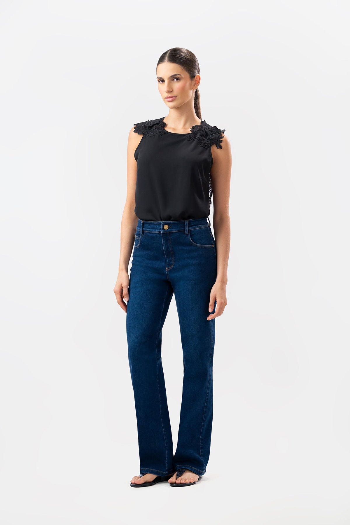 Lou Black Blouse