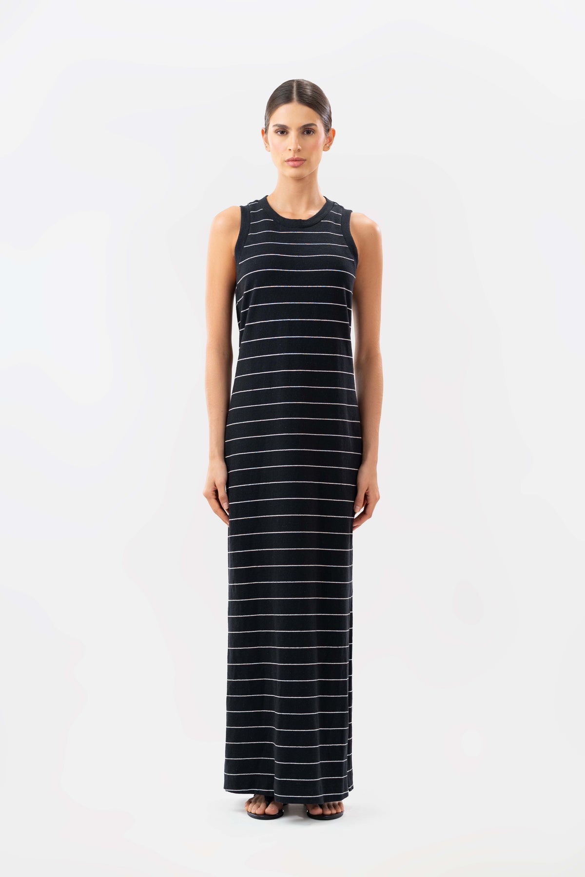 Simone Ivory Black Dress