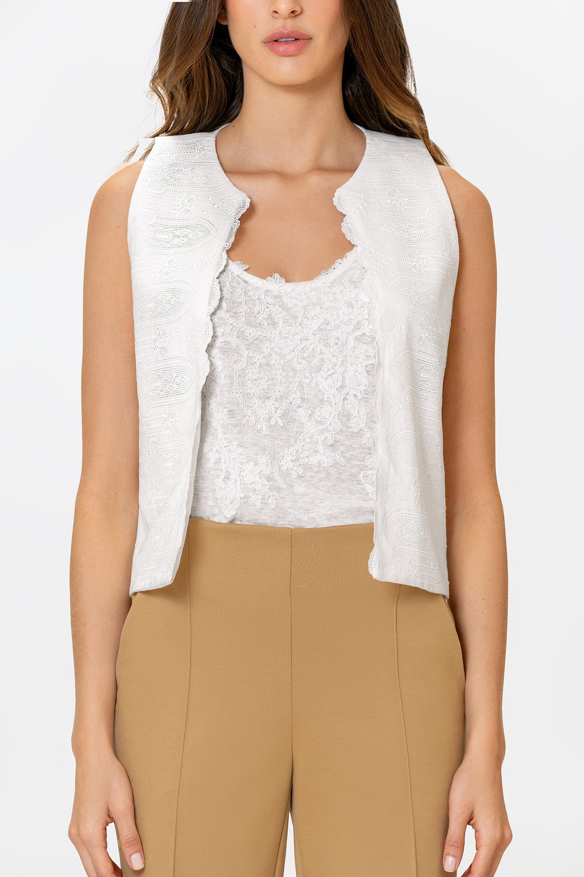 Ciane Ivory Vest