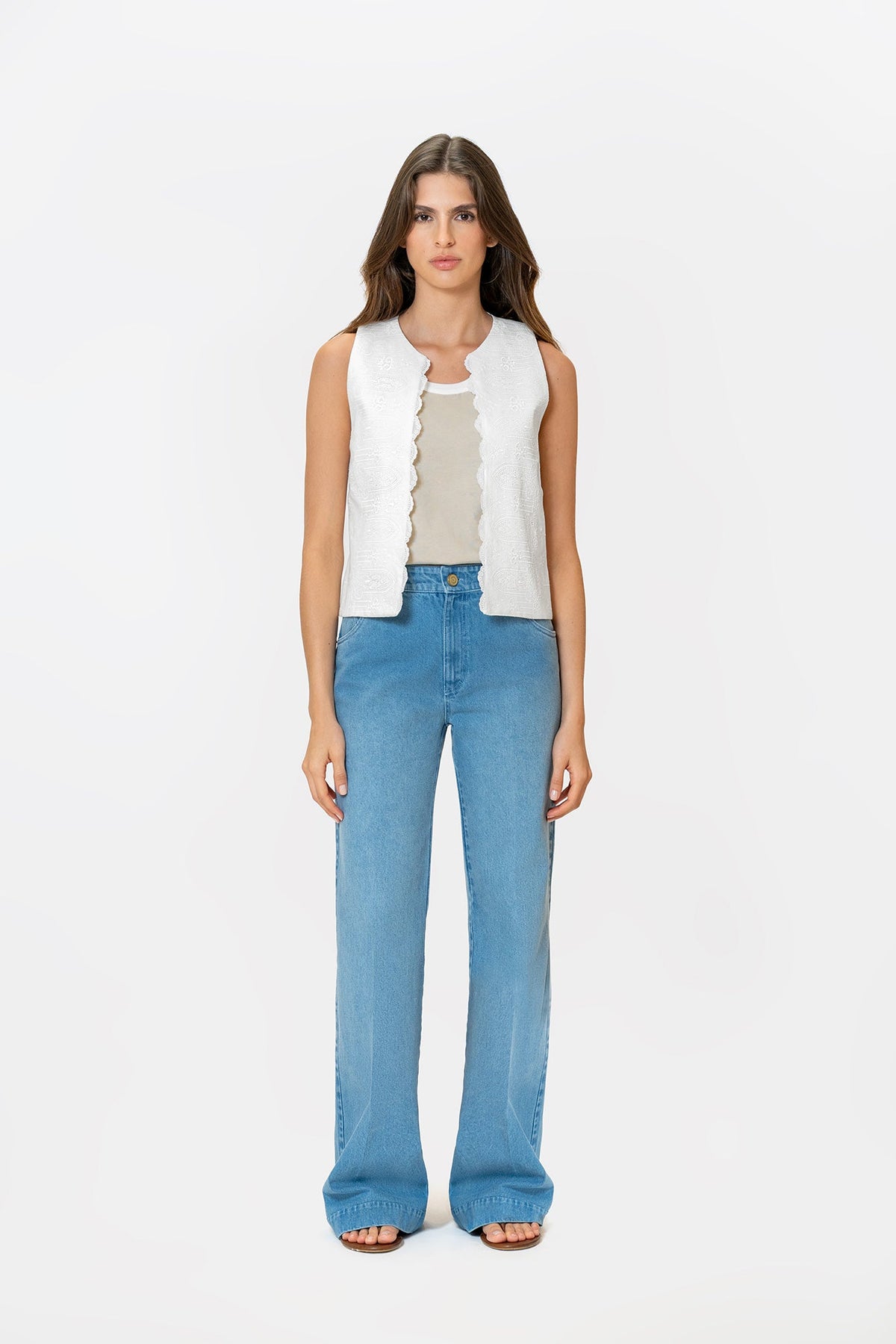 Ciane Ivory Vest