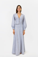 Delhi Blouse Colored Stripes