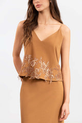 Firmamento Camel Blouse