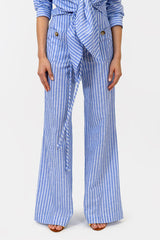 Jaipur Pants Blue Stripes