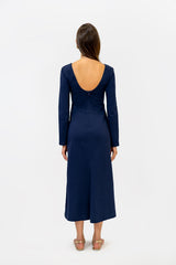 Amara Dress Deep Blue