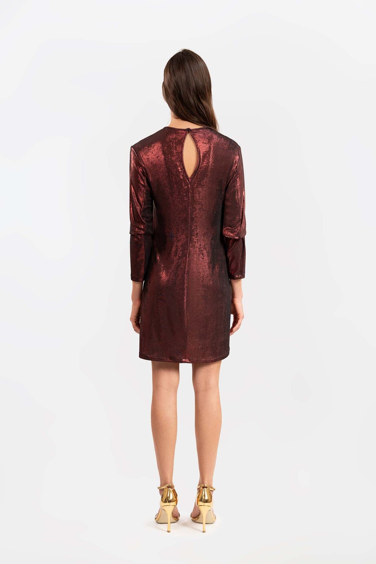Calista Burgundy Dress