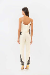 Siena Ivory Black Blouse