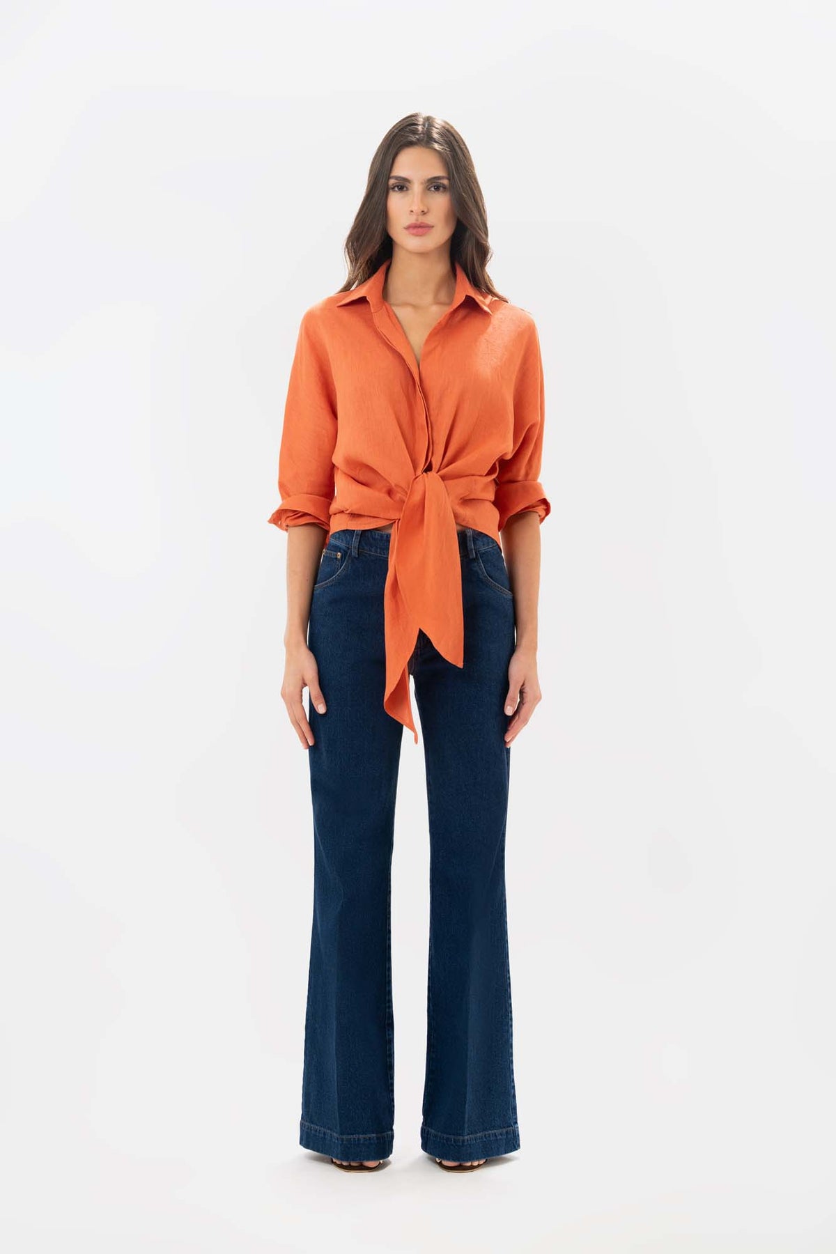Poplin Dark Blue Jeans