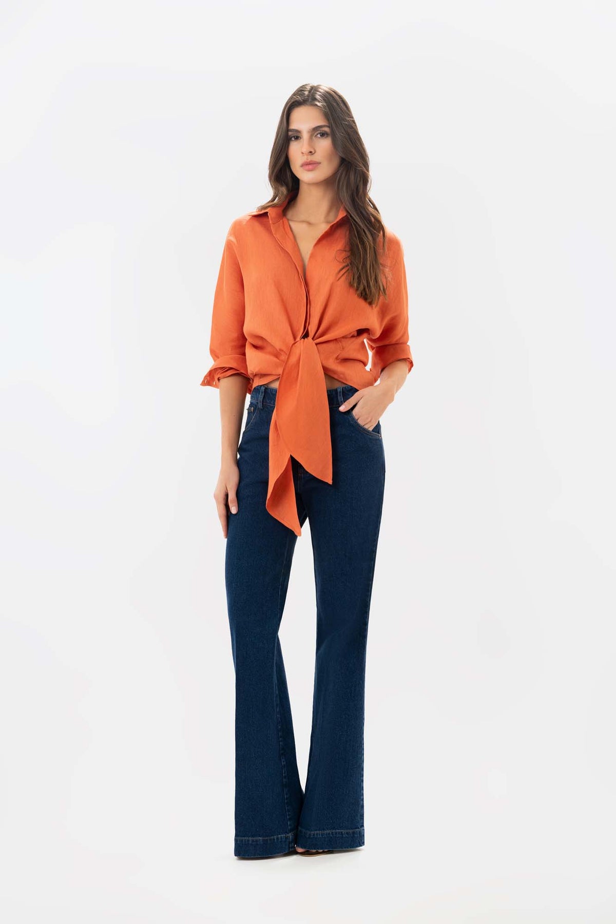 Poplin Dark Blue Jeans
