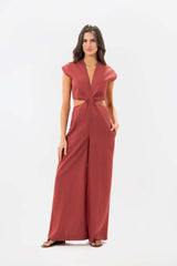 Amparo Robust Red Jumpsuit