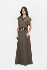 Ocaso Taupe Dress