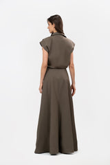 Ocaso Taupe Dress