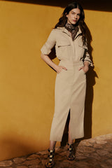 Atena Khaki Skirt