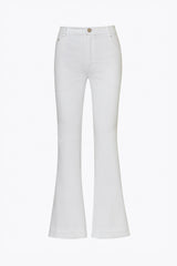 Poplin White Jeans
