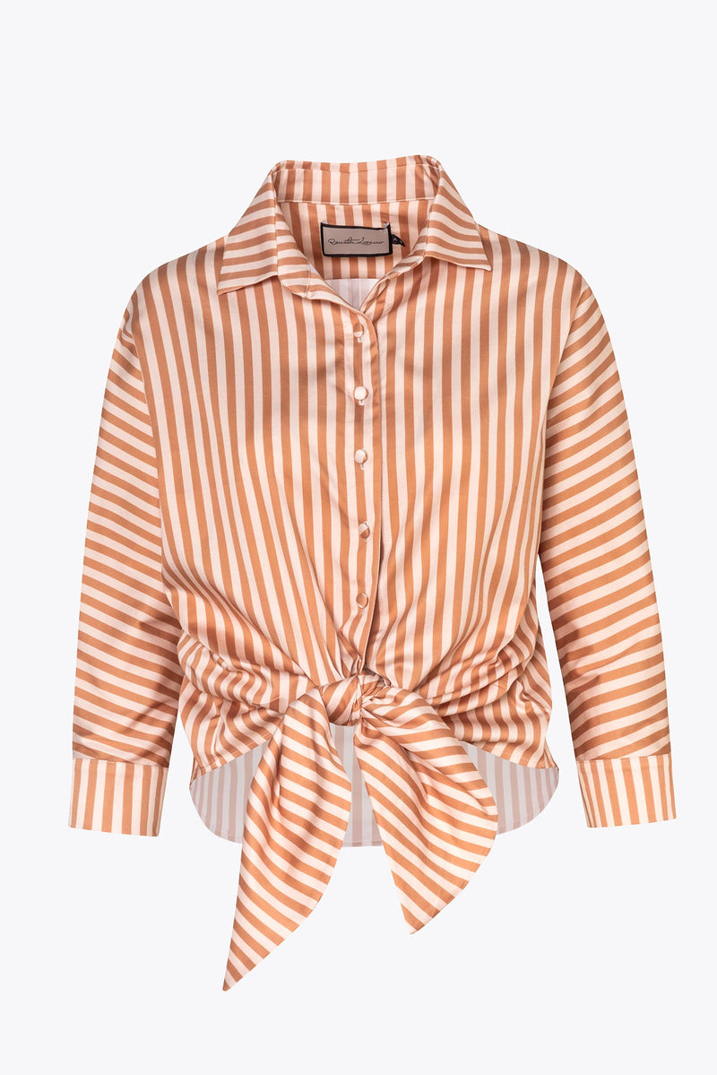 Milano Khaki Stripes Shirt