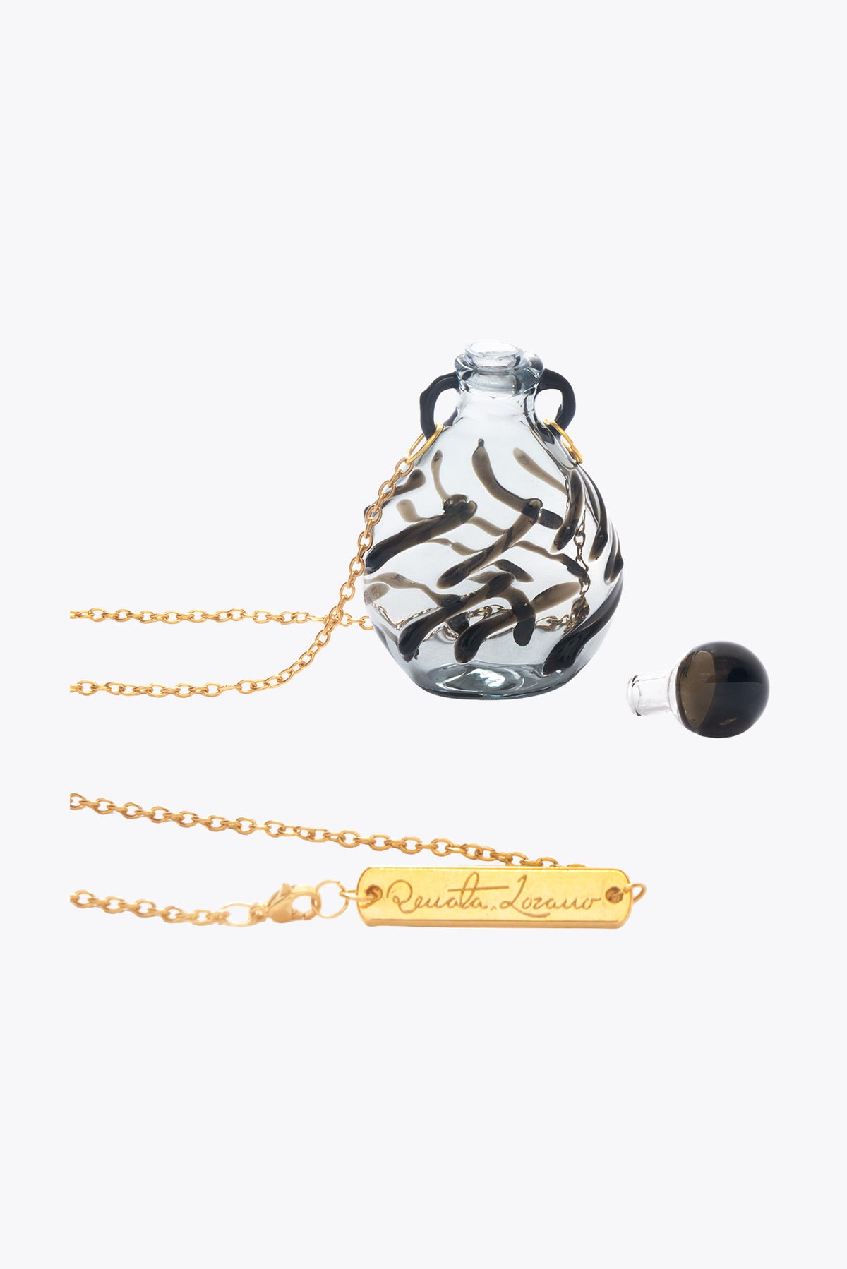Celaje Black Veined Necklace