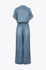 Trama Blue Jumpsuit