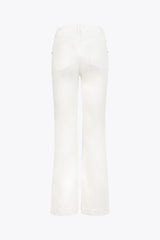Poplin White Jeans