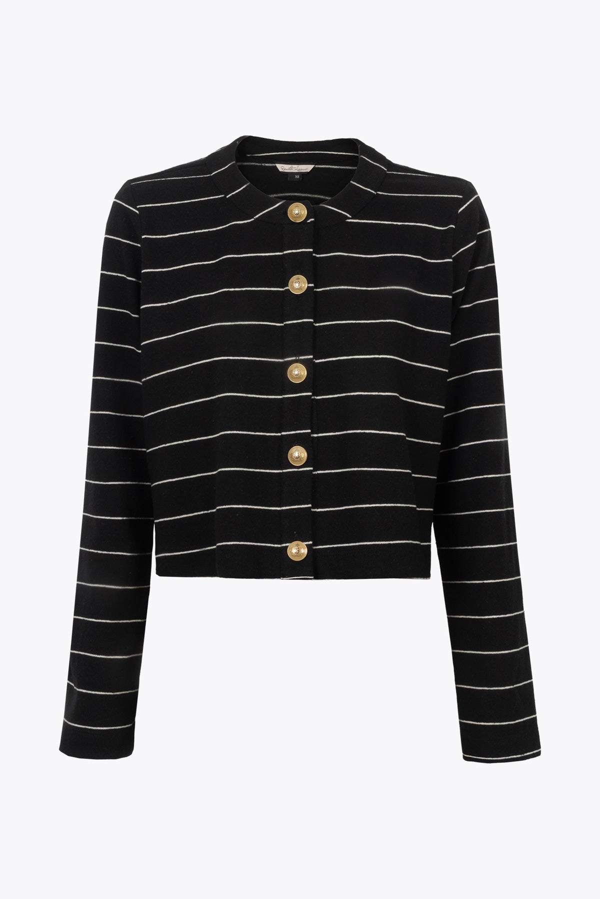 Lison Ivory Black Sweater