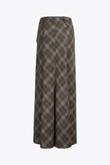 Real Brown Tartan Skirt