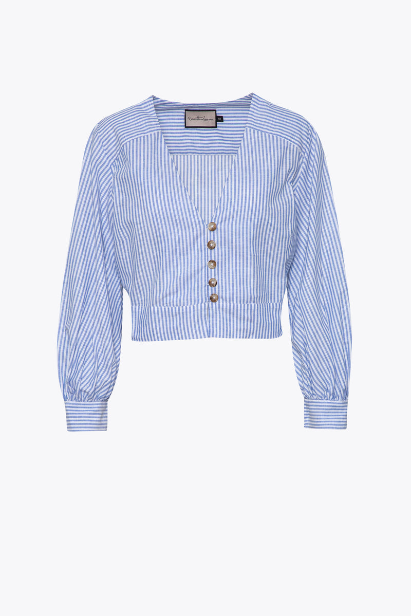 Delhi Blouse Colored Stripes