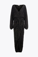 Delia Black Gold Dress