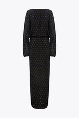 Delia Black Gold Dress