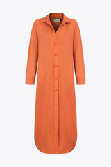 Deriva Solar Orange Dress