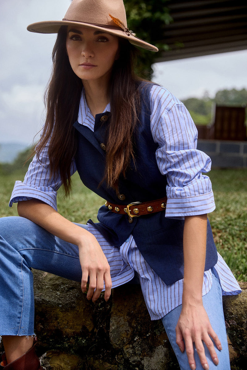 Opal Shirt Blue Stripes