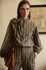 Savia Gray Stripes Shirt
