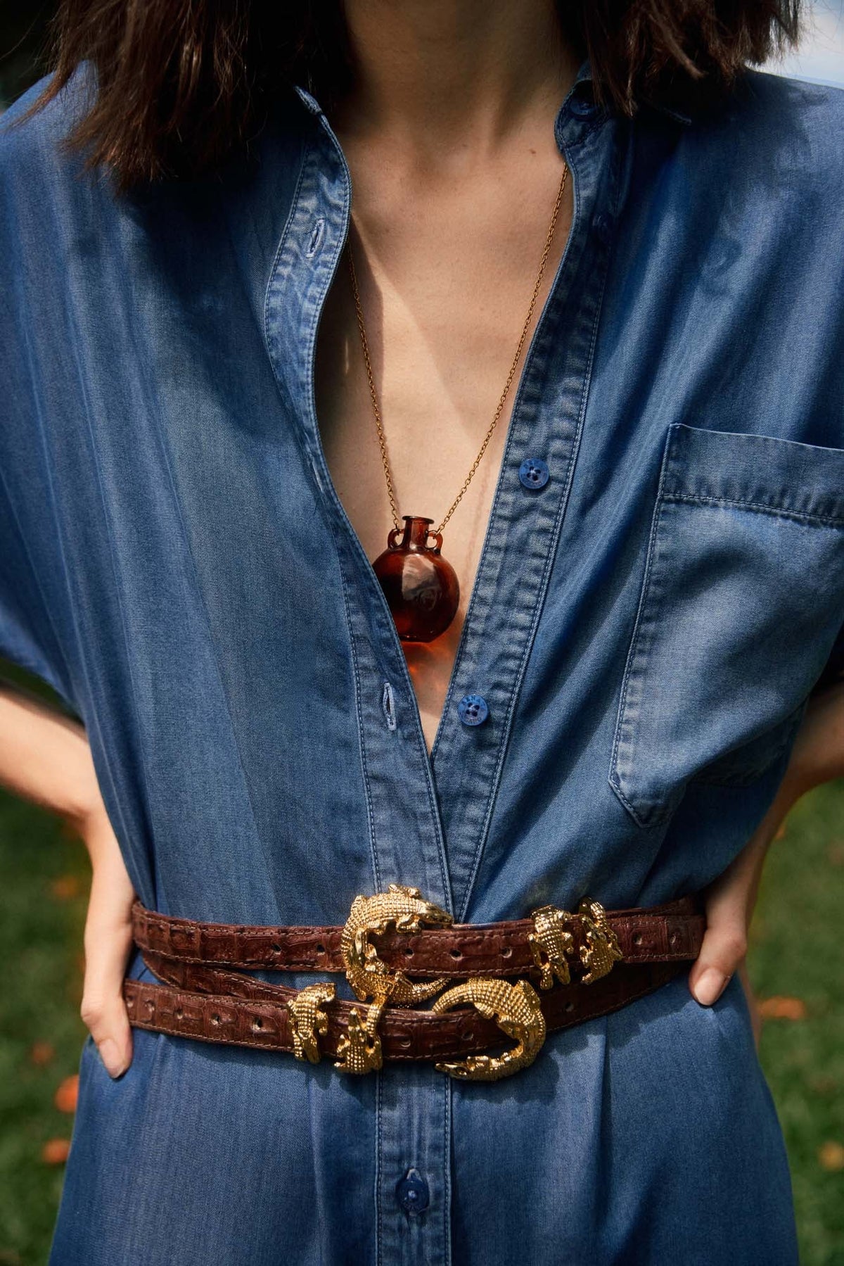 Trama Blue Jumpsuit