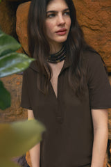 Lume Earthy Brown Dress