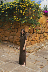 Lume Earthy Brown Dress