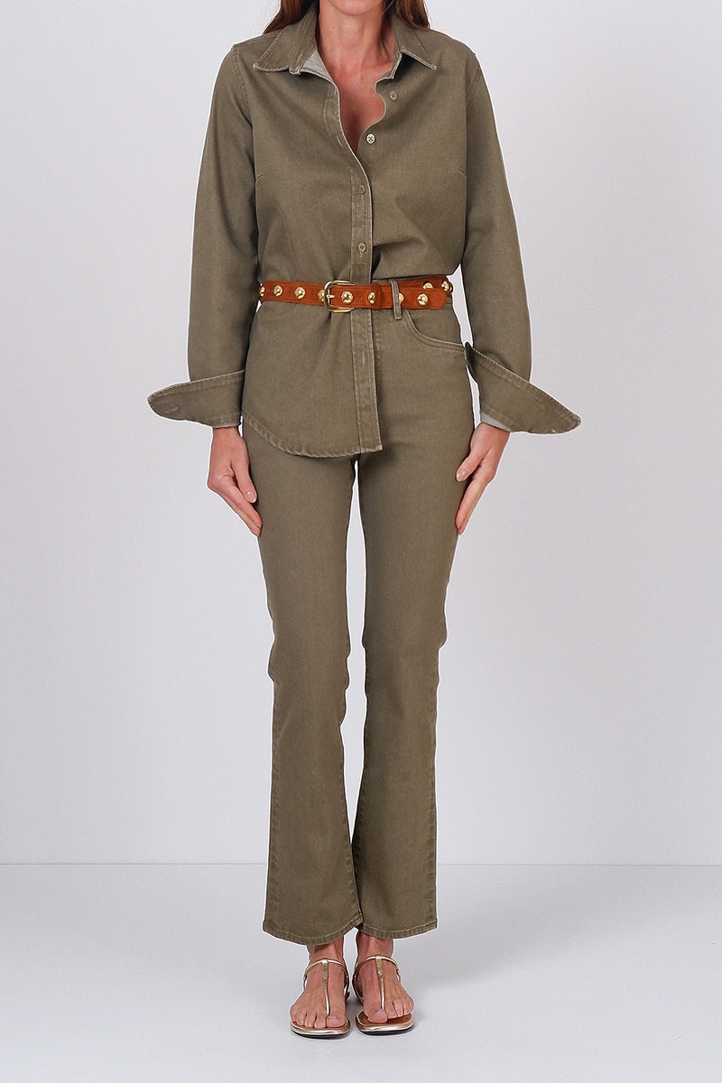Duna Jeans Olive Green