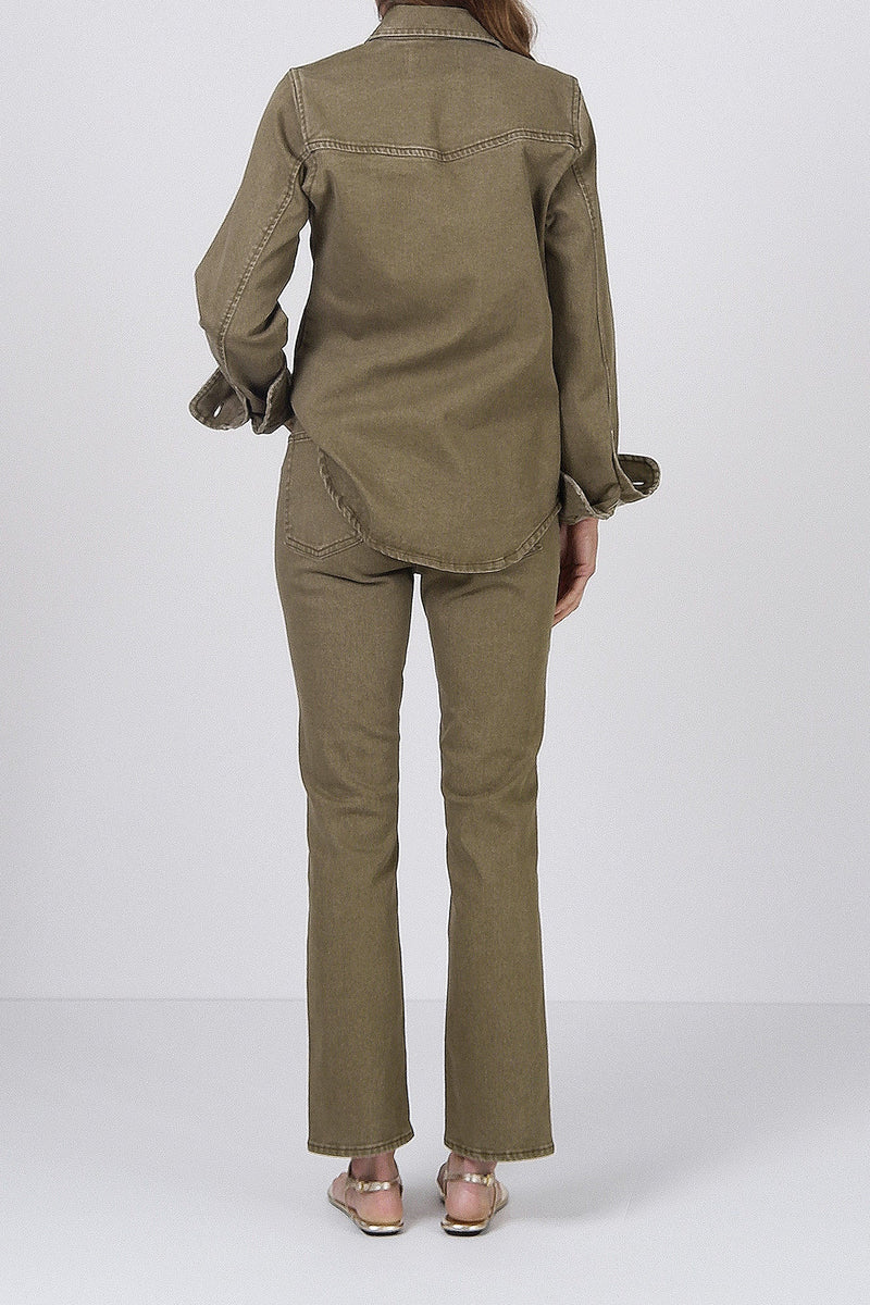 Duna Jeans Olive Green
