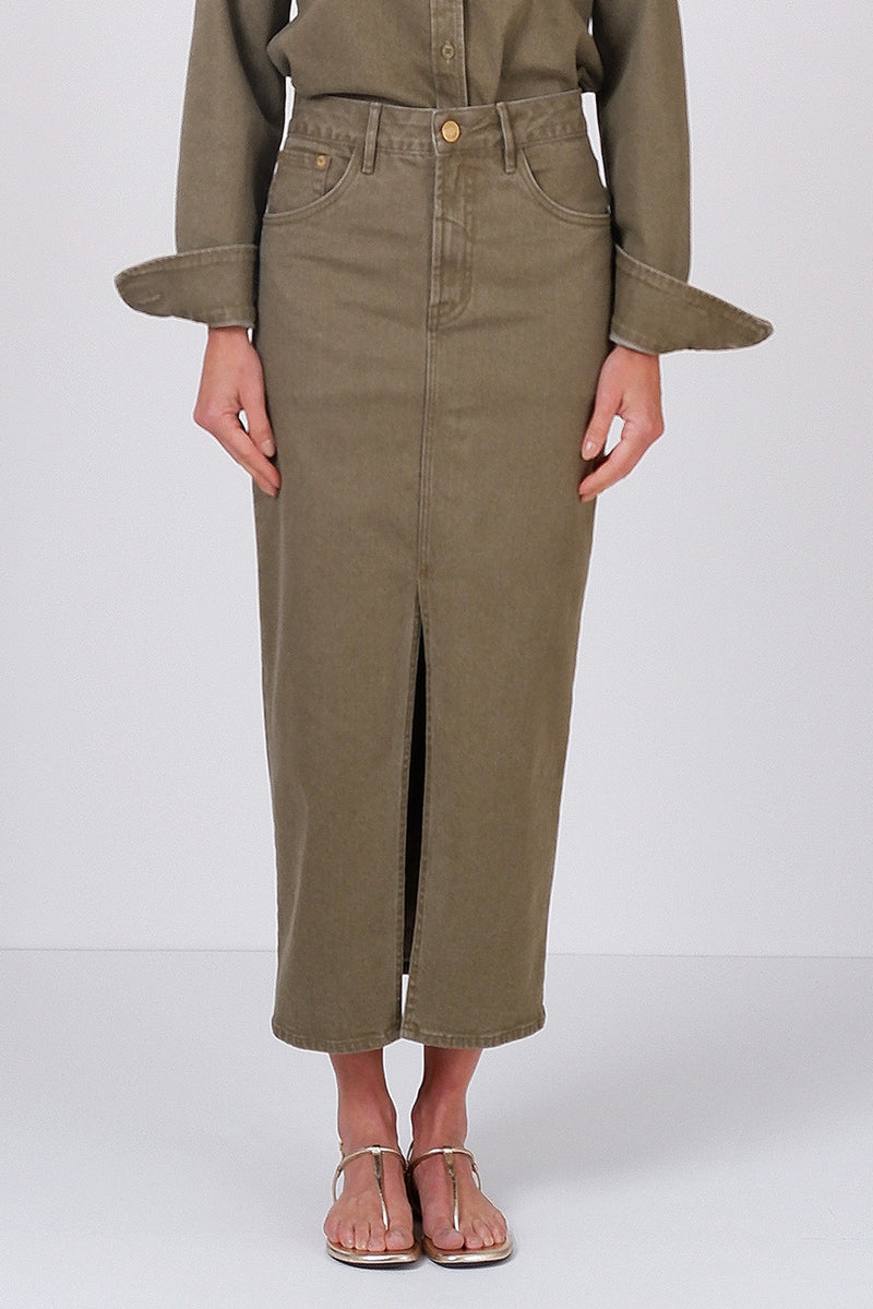 Susuro Skirt Olive Green