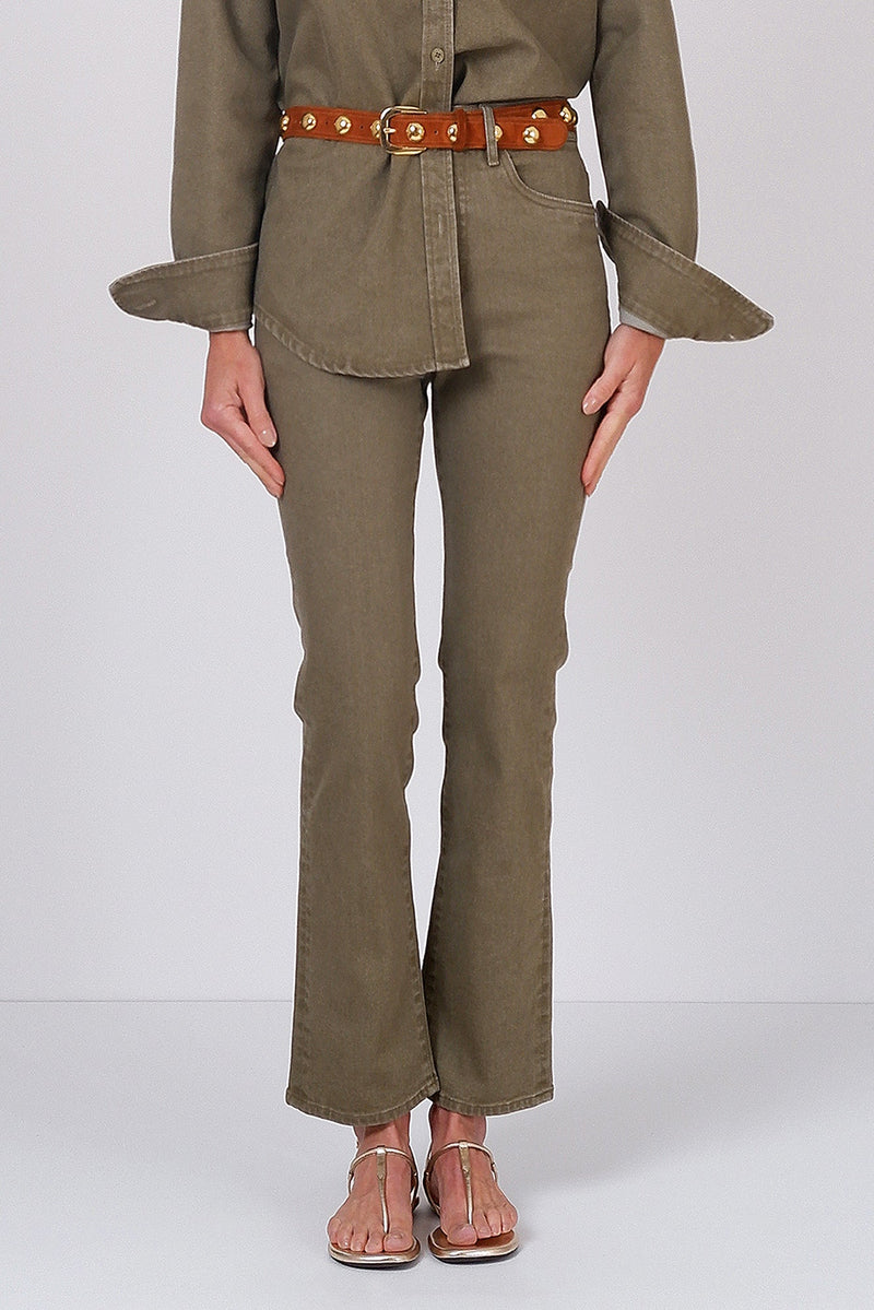 Duna Jeans Olive Green