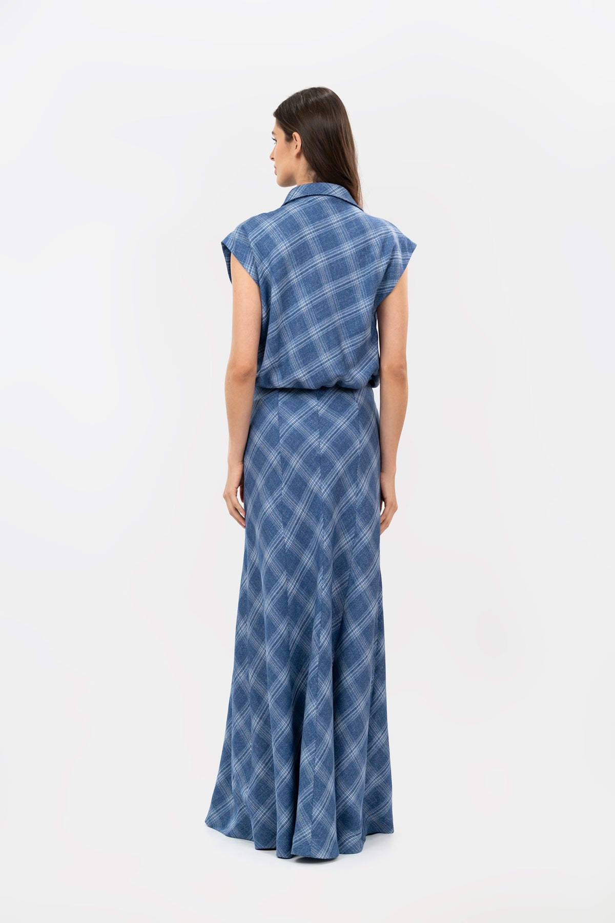 Eje Blue Squares Blouse
