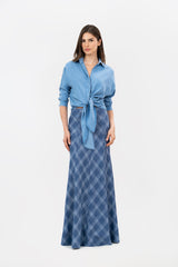 Halen Tencel Blue Shirt