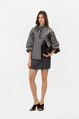 Savia Gray Stripes Shirt
