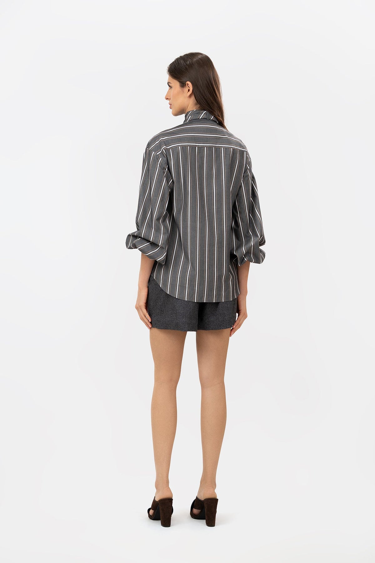 Savia Gray Stripes Shirt