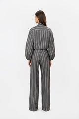 Savia Gray Stripes Shirt