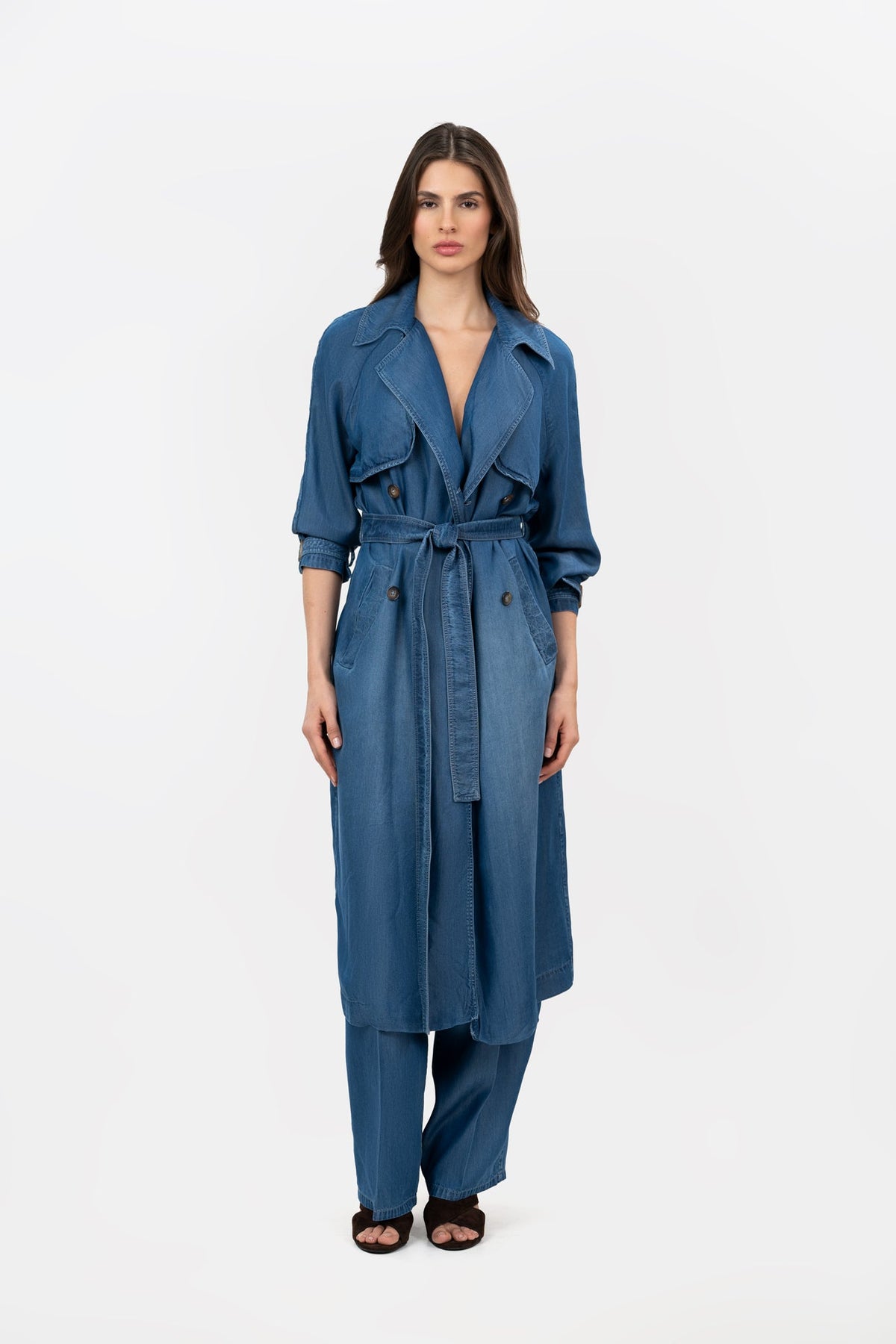 Vestigio Blue Overcoat