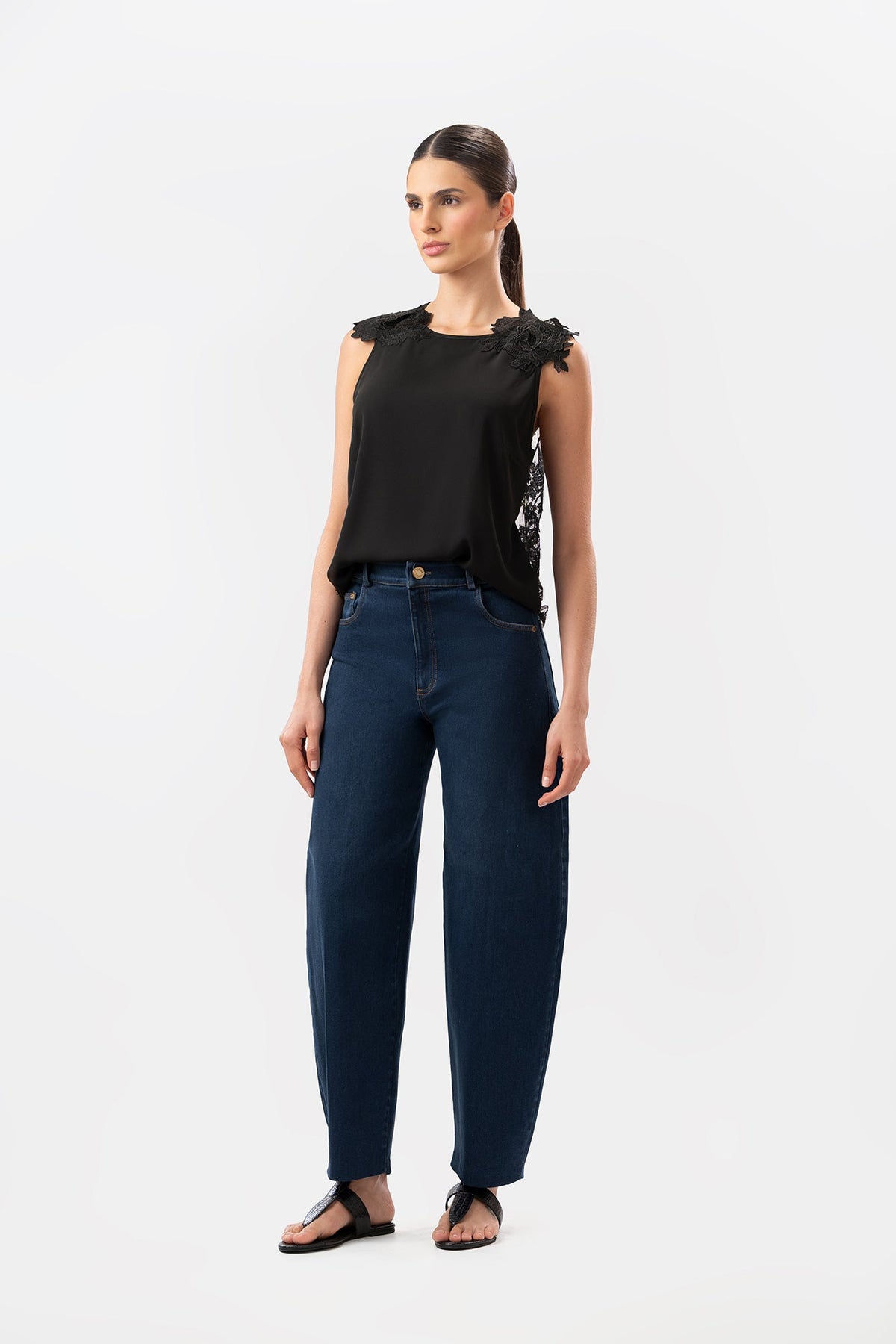 Lou Black Blouse